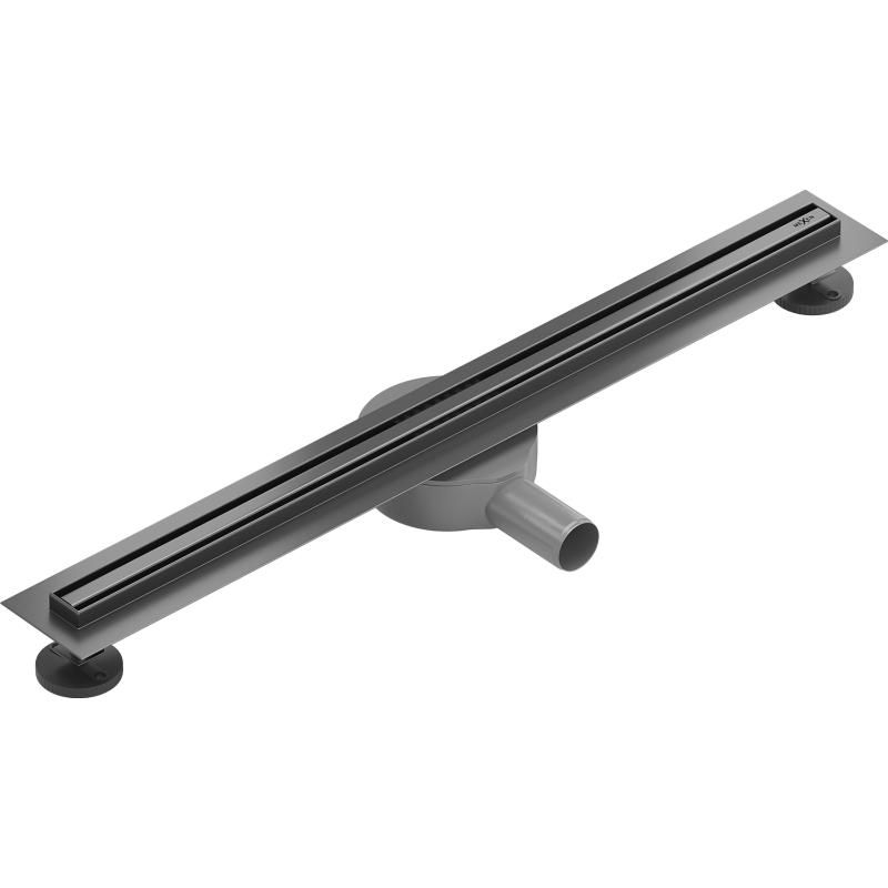 Mexen Flat 360° Slim odpływ liniowy obrotowy 70 cm, gun gray szczotkowany - 1E41070