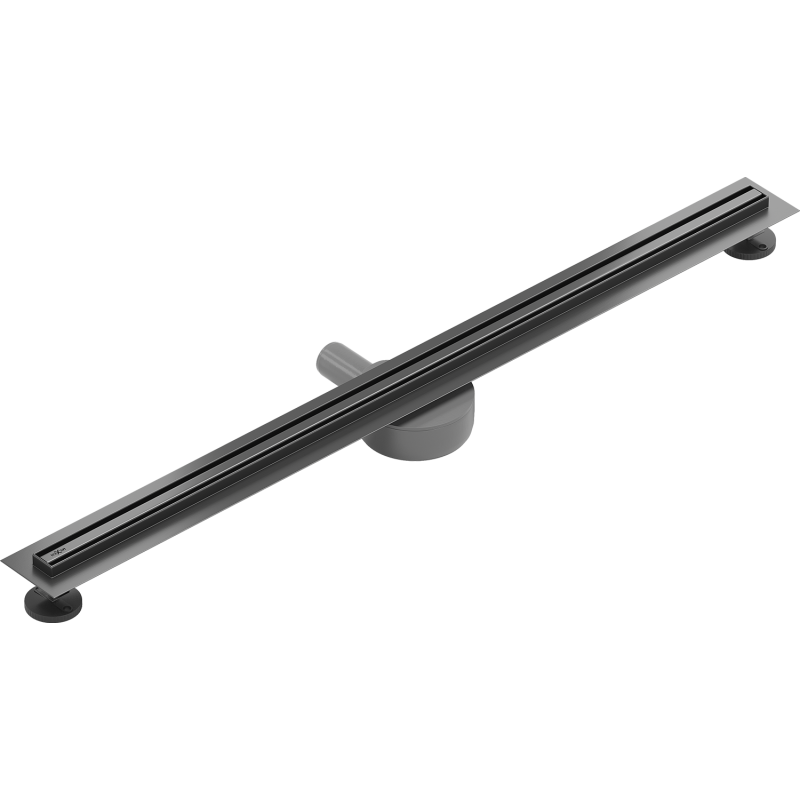 Mexen Flat 360° Slim 80 cm kääntyvä viemäri, harjattu gun gray - 1E41080