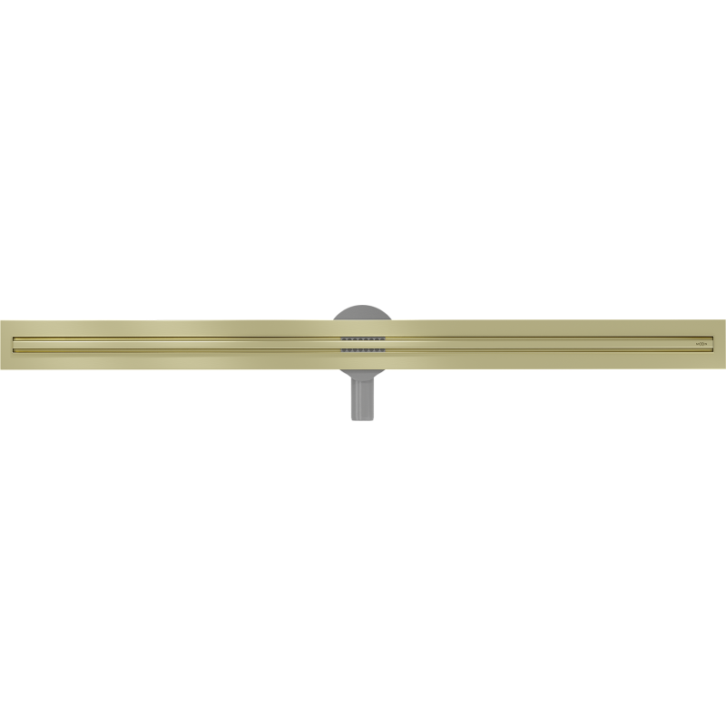 Mexen Flat 360° Slim draaibare lineaire afvoer 150 cm, geborsteld goud - 1A41150