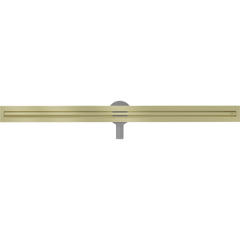 Mexen Flat 360° Slim rotatable linear drain 160 cm, brushed gold - 1A41160