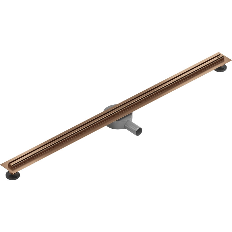 Mexen Flat 360° Slim 120 cm pöörlev jooneline äravool, harjatud vask - 1C41120