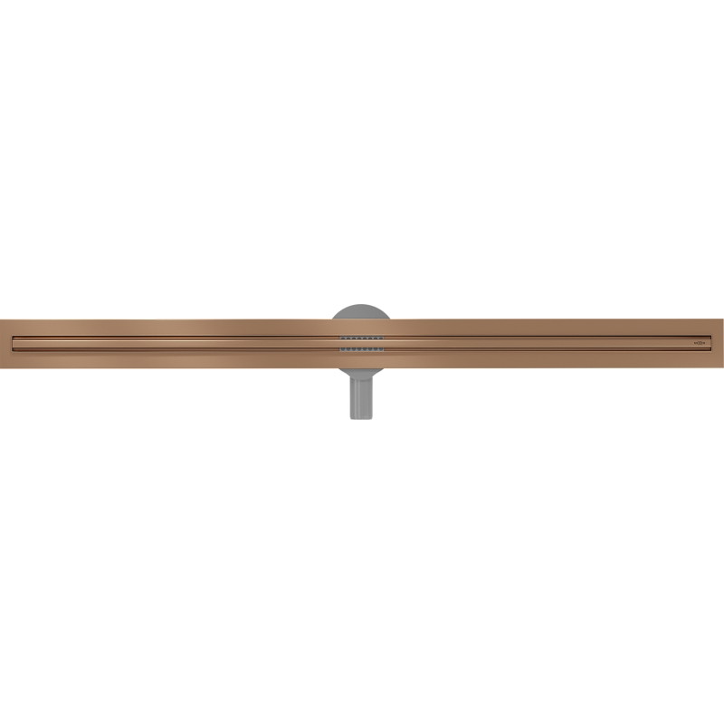 Mexen Flat 360° Slim 120 cm pöörlev jooneline äravool, harjatud vask - 1C41120