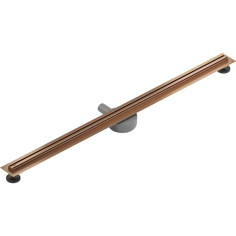Mexen Flat 360° Slim pööratav joonvooliku äravool 150 cm, harjatud vask - 1C41150