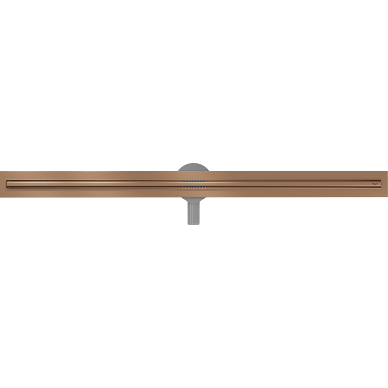 Mexen Flat 360° Slim ralo linear rotativo 160 cm, cobre escovado - 1C41160