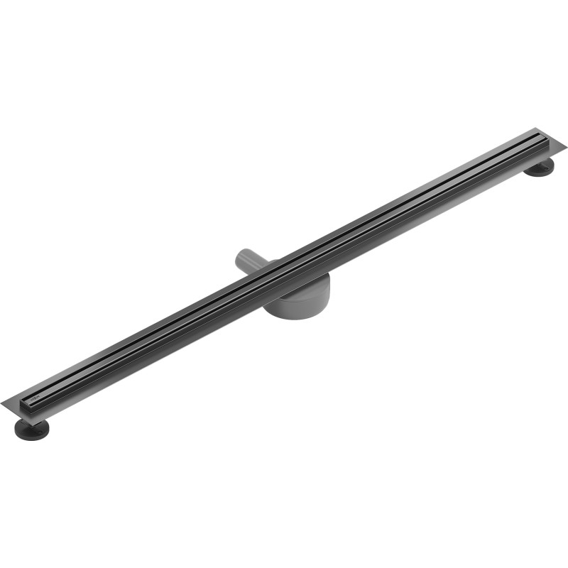 Mexen Flat 360° Slim pööratav joonkanal 120 cm, pintseldatud püssihall - 1E41120