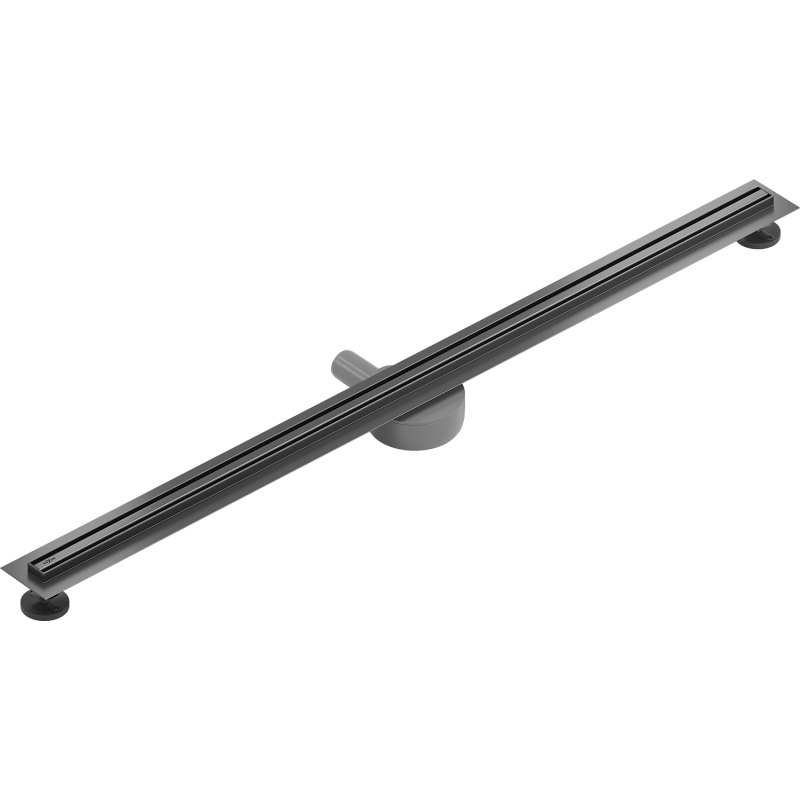 Mexen Flat 360° Slim rotary linear drain 140 cm, brushed gun gray - 1E41140