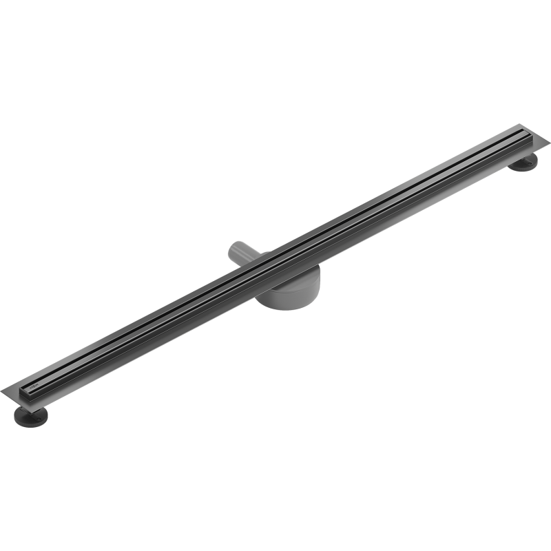 Mexen Flat 360° Slim scarico lineare rotante 150 cm, gun gray spazzolato - 1E41150
