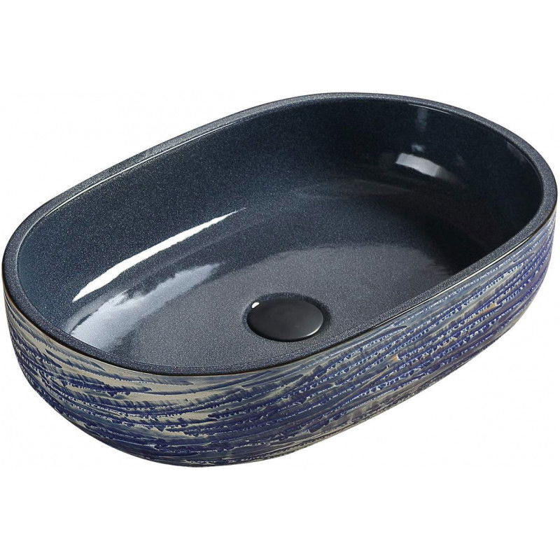 Mexen Alita lavatório de bancada 58 x 39 cm, azul - 22045866