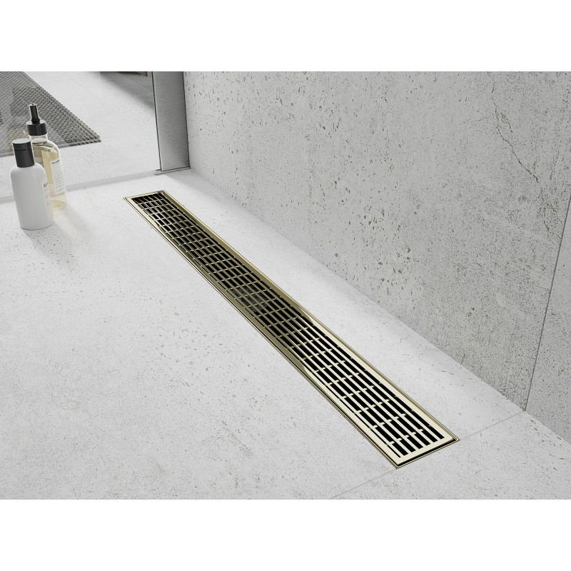 Mexen Flat M33 drain linéaire 100 cm, doré - 1533100-15