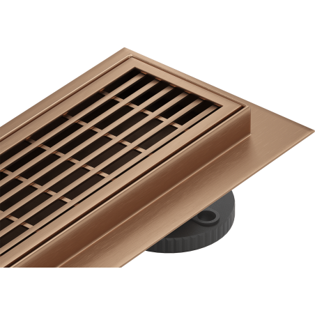 Mexen Flat M33 linear drain 50 cm, brushed copper - 1C33050-15