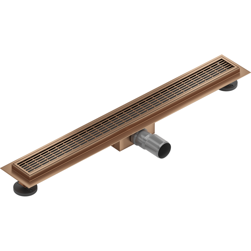 Mexen Flat M33 linear drain 50 cm, brushed copper - 1C33050-15