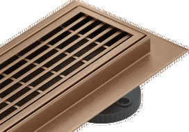 Mexen Flat M33 lineārais noteces 80 cm, birstēts varš - 1C33080-15