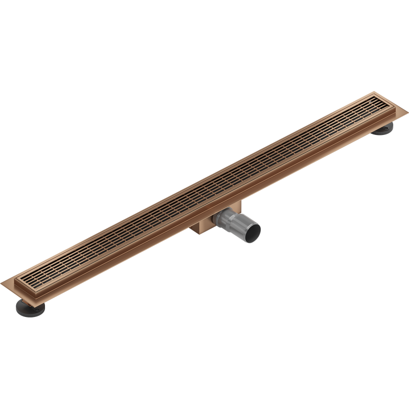 Mexen Flat M33 escoamento linear 100 cm, cobre escovado - 1C33100-15