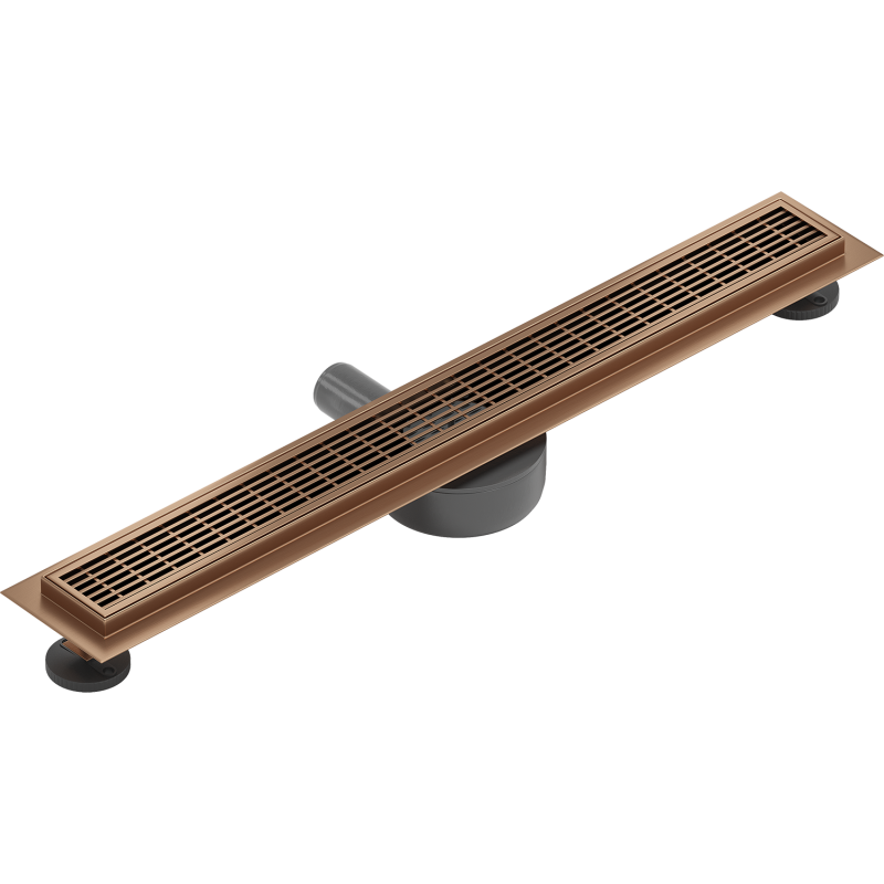 Mexen Flat 360° M33 linear rotary drain 50 cm, brushed copper - 1C33050-40