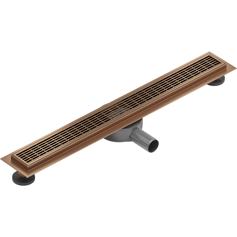 Mexen Flat 360° M33 linear rotary drain 50 cm, brushed copper - 1C33050-40