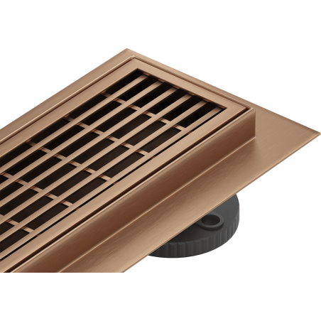 Mexen Flat 360° Pöörlev lineaardreen M33, 80 cm, harjatud vask - 1C33080-40