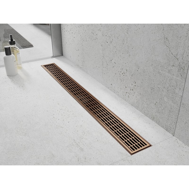 Mexen Flat 360° Pöörlev lineaardreen M33, 80 cm, harjatud vask - 1C33080-40