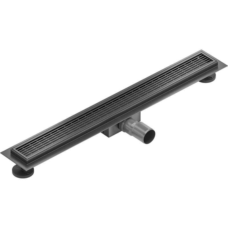 Mexen Flat M33 linear drain 50 cm, gun gray brushed - 1E33050-15