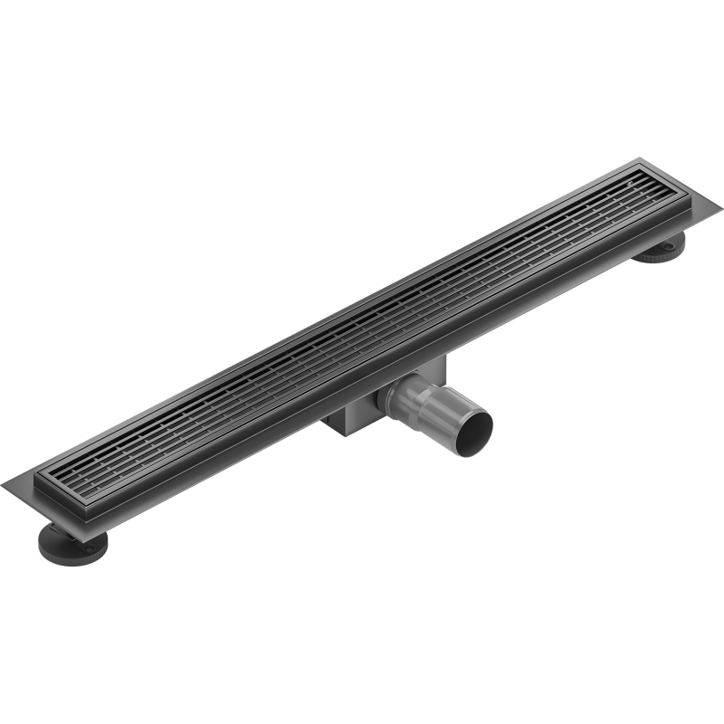 Mexen Flat M33 lineaarinen viemäri 60 cm, harjattu gun gray - 1E33060-15