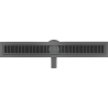 Mexen Flat 360° M33 odpływ liniowy obrotowy 70 cm, gun gray szczotkowany - 1E33070-40