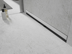 Mexen Flat Wall seinakinnitusega joonäravool 2in1 70 cm, inox - 1030070