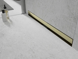 Mexen Flat Wall drain linéaire mural 2en1 100 cm, doré - 1530100