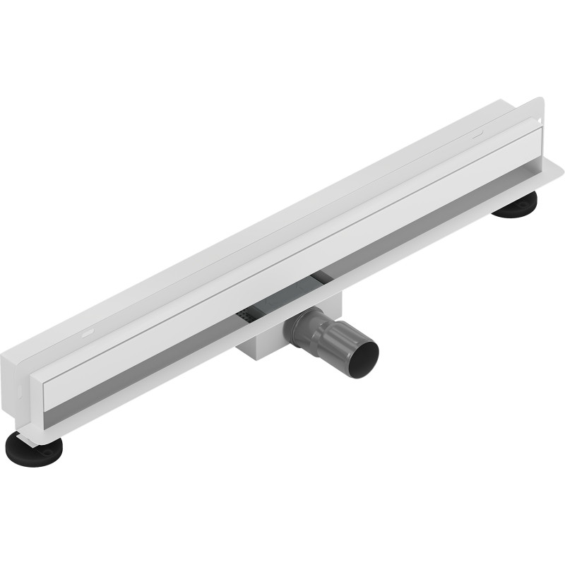 Mexen Flat Wall seinalineaarne äravool 2-ühes 70 cm, valge - 1230070
