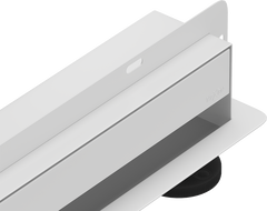 Mexen Flat Wall sienas līnijas noteka 2-in-1 90 cm, balta - 1230090