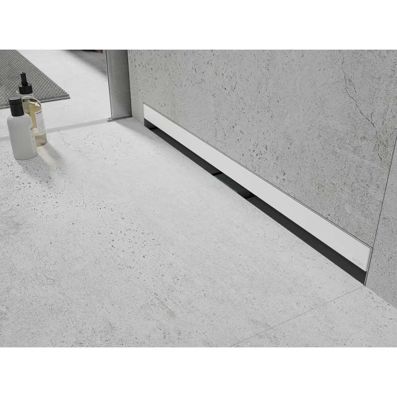 Mexen Flat Wall seinajooneline äravool 2in1 90 cm, valge - 1230090