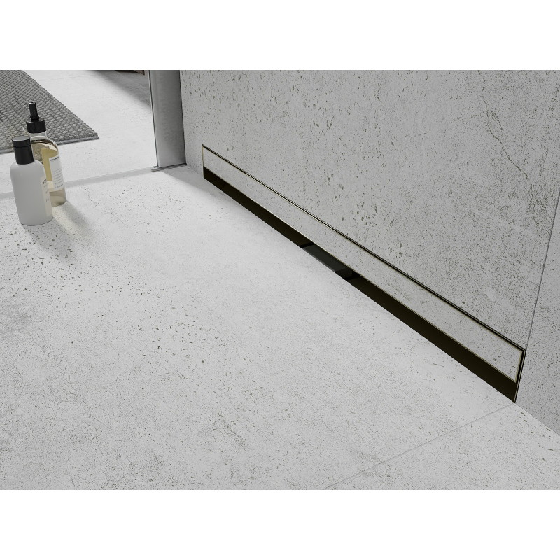 Mexen Flat Wall seinavesi äravool 2in1 50 cm, kuldne - 1530050