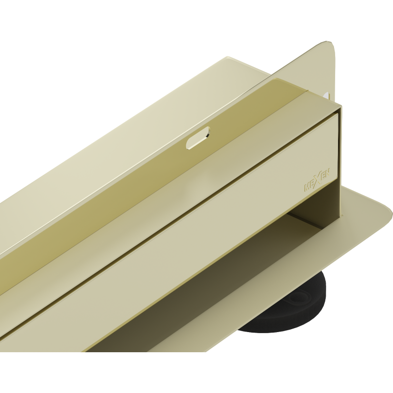 Mexen Flat Wall desagüe lineal de pared 2 en 1 50 cm, dorado - 1530050