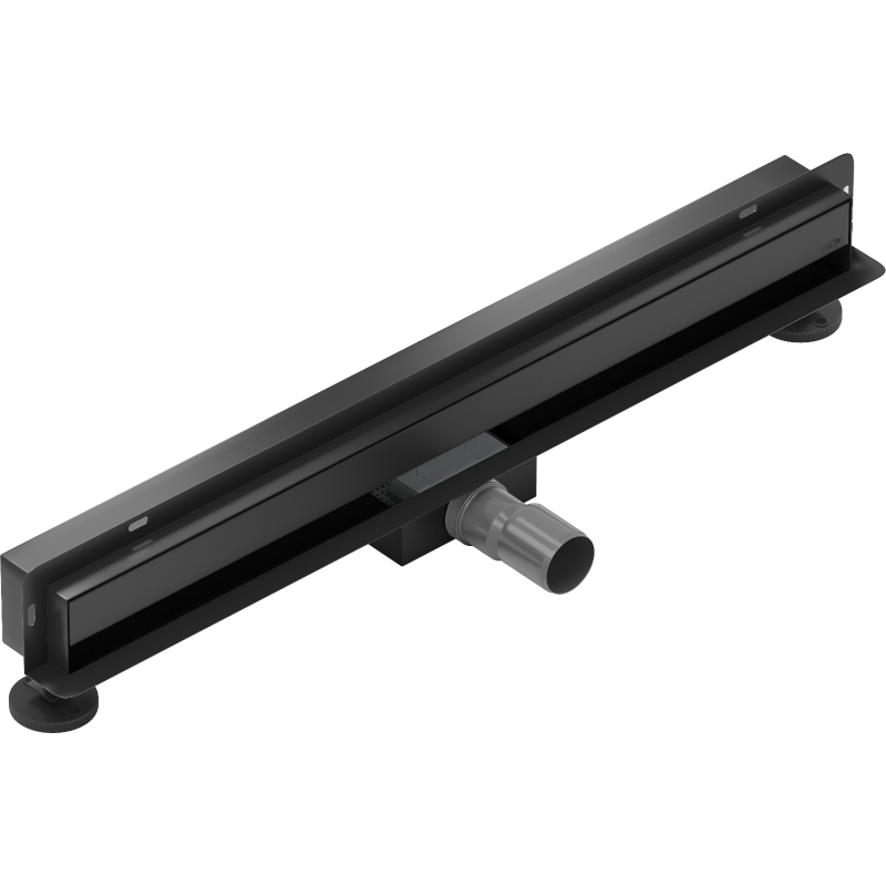 Mexen Flat Wall ralo linear de parede 2 em 1, 50 cm, preto - 1730050