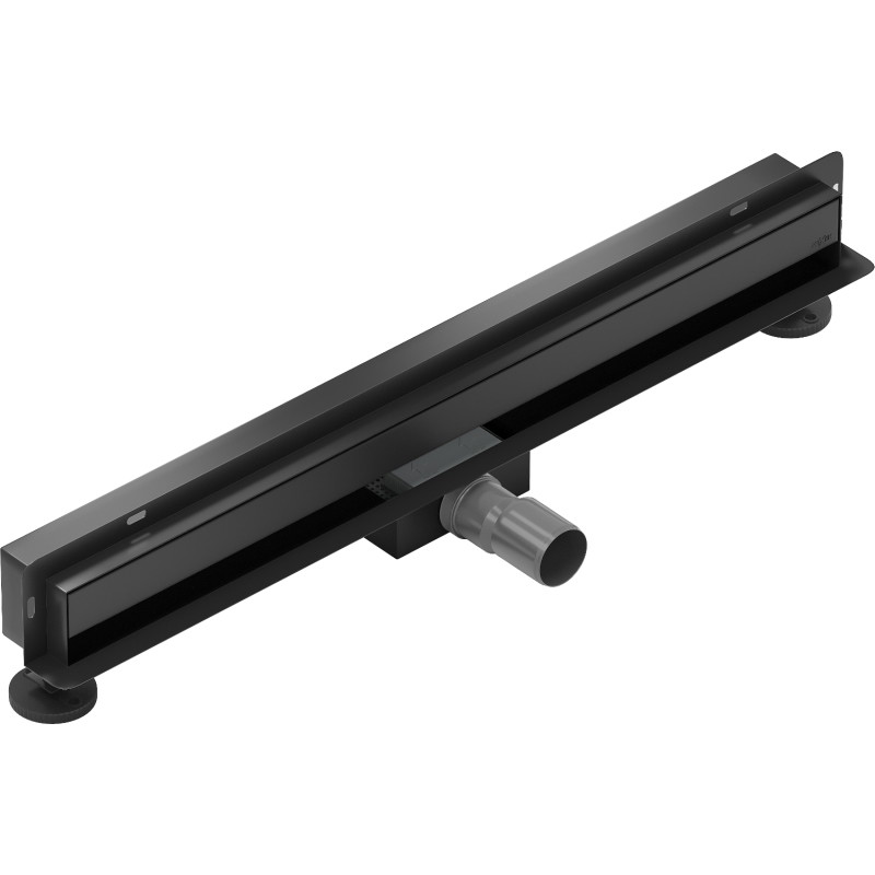 Mexen Flat Wall seinapealne 2-ühes äravool 50 cm, must - 1730050