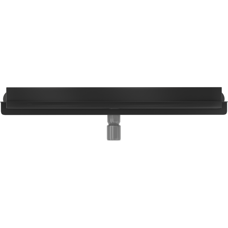 Mexen Flat Wall seinään asennettava lineaarinen viemäri 2-in-1, 50 cm, musta - 1730050