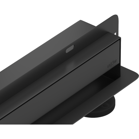 Mexen Flat Wall seinään asennettava lineaarinen viemäri 2-in-1, 50 cm, musta - 1730050