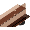 Mexen Flat Wall seinapealne joontrap 2-ühes 80 cm, roosa kuld - 1630080