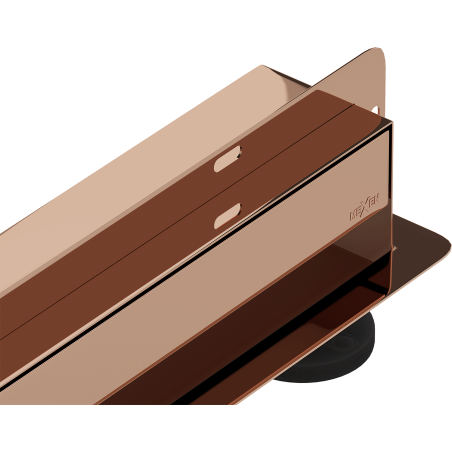 Mexen Flat Wall seinaäravoolu kanalisatsioon 2in1 90 cm, roosa kuld - 1630090