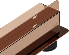 Mexen Flat Wall zidni linearni odvod 2u1 90 cm, ružičasto zlato - 1630090