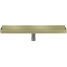 Mexen Flat Wall seinakinnitusega lineaarne äravoolukanal 2 ühes 50 cm, harjatud kuldne - 1A30050