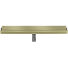 Mexen Flat Wall wall-mounted linear drain 2-in-1 50 cm, brushed gold - 1A30050