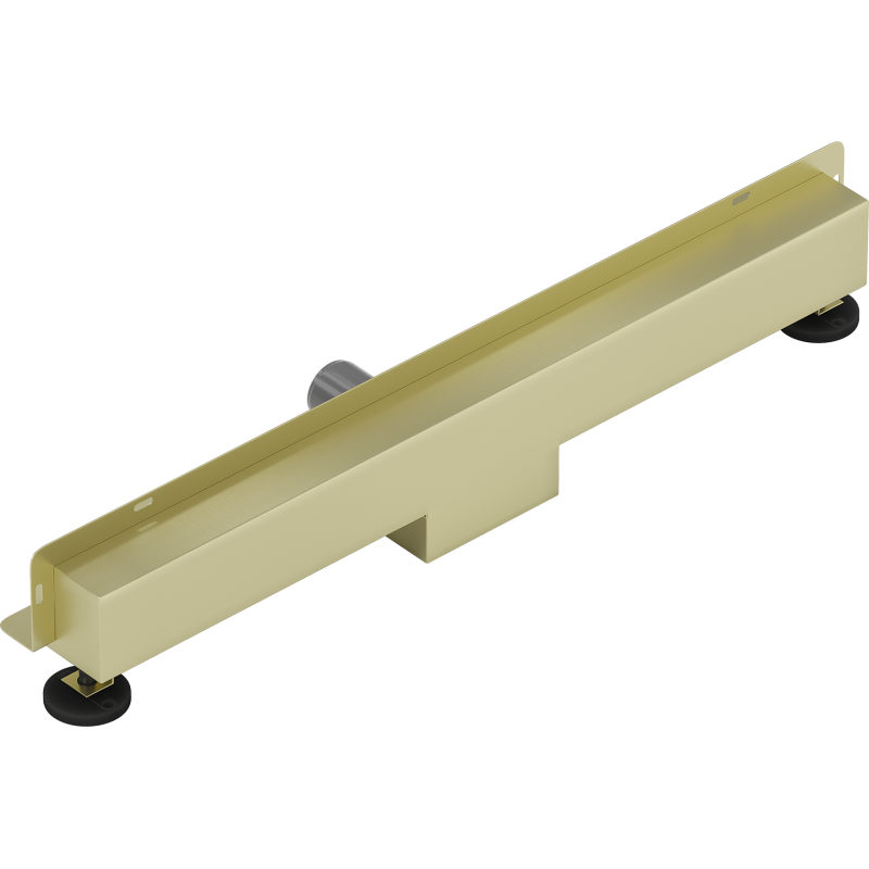 Mexen Flat Wall 2-in-1 Wall Linear Drain 60 cm, Brushed Gold - 1A30060