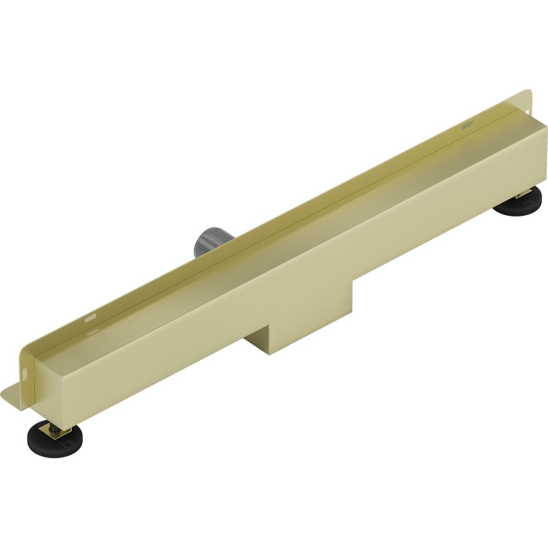 Mexen Flat Wall seinast lineaarne äravool 2in1 60 cm, harjatud kuldne - 1A30060