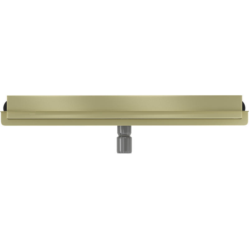 Mexen Flat Wall 2-in-1 Wall Linear Drain 60 cm, Brushed Gold - 1A30060
