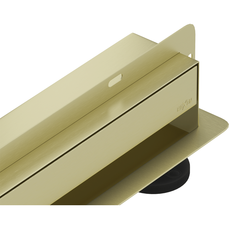 Mexen Flat Wall scarico lineare a parete 2 in 1, 70 cm, oro spazzolato - 1A30070