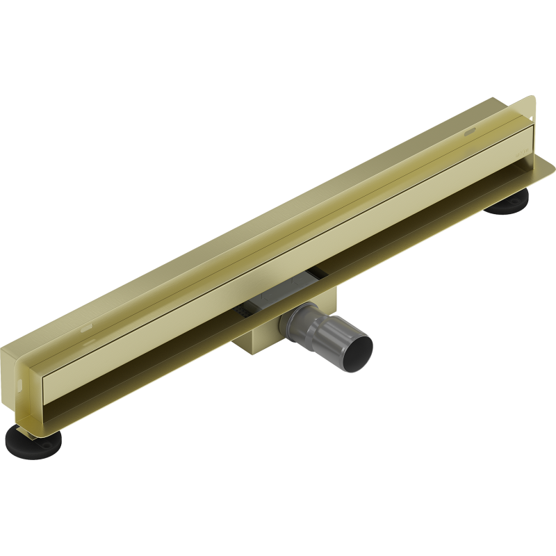 Mexen Flat Wall drainage linéaire mural 2 en 1 70 cm, or brossé - 1A30070