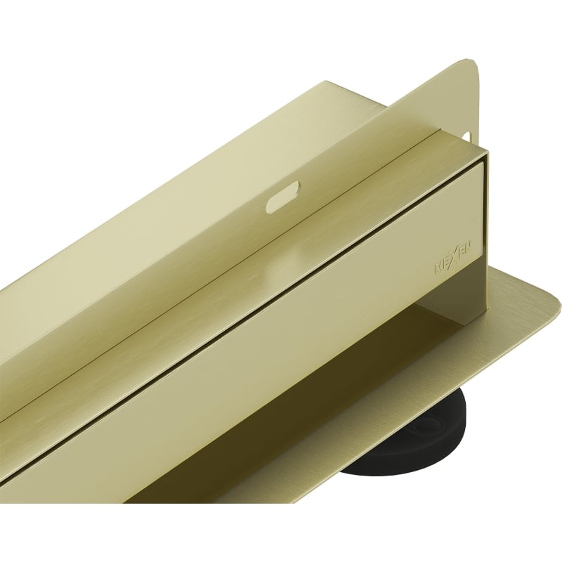 Mexen Flat Wall seinapealne joonkanal 2 ühes 80 cm, harjatud kuldne - 1A30080
