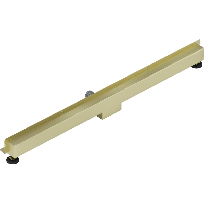 Mexen Flat Wall lineare Wandablauf 2-in-1 110 cm, gebürstetes Gold - 1A30110