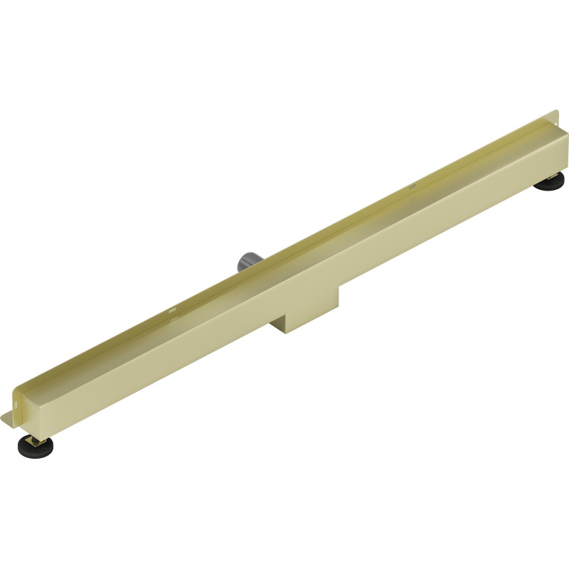 Mexen Flat Wall seinakinnitusega 2-ühes joontrapp 110 cm, harjatud kuldne - 1A30110