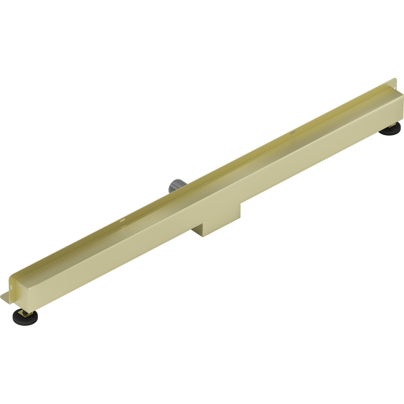 Mexen Flat Wall wall linear drain 2-in-1 110 cm, brushed gold - 1A30110