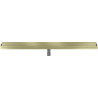 Mexen Flat Wall seinakinnitusega 2-ühes joontrapp 110 cm, harjatud kuldne - 1A30110